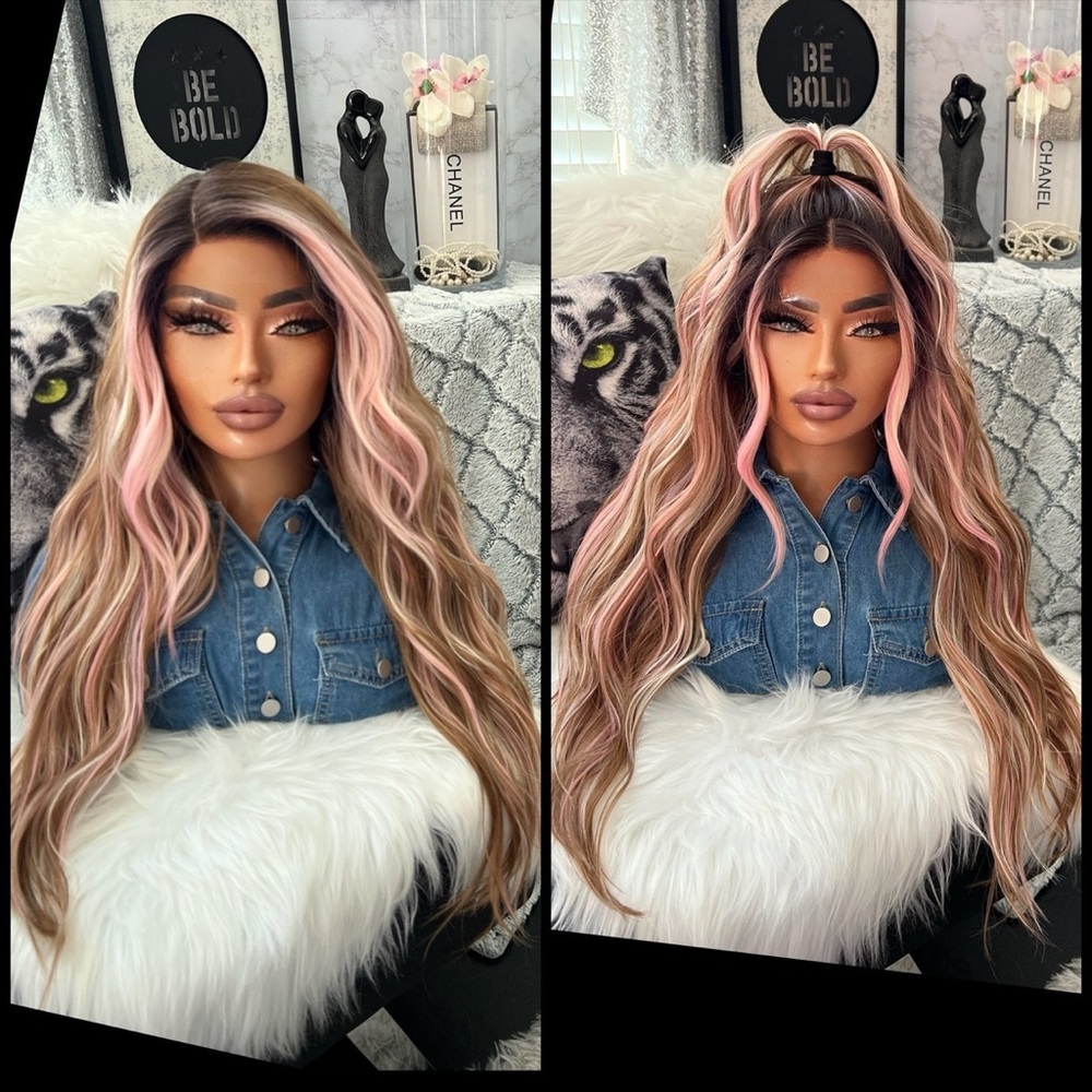 Human Hair Blended Lace Front Wig